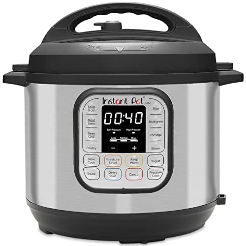 Image of Instant Pot Duo 7-in-1 Electric Multi-Cooker 8L - Brushed Stainless Steel, Large Pressure Cooker, Slow Cooker, Rice Cooker, Sauté, Yoghurt Maker, Food Steamer Pot and Food Warmer, Dishwasher Safe