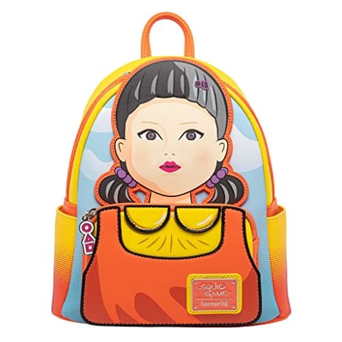 Image of Loungefly Netflix Squid Game Light Up Singing Young Hee Cosplay Mini Backpack, Multicolor, One Size, Sqbk0002