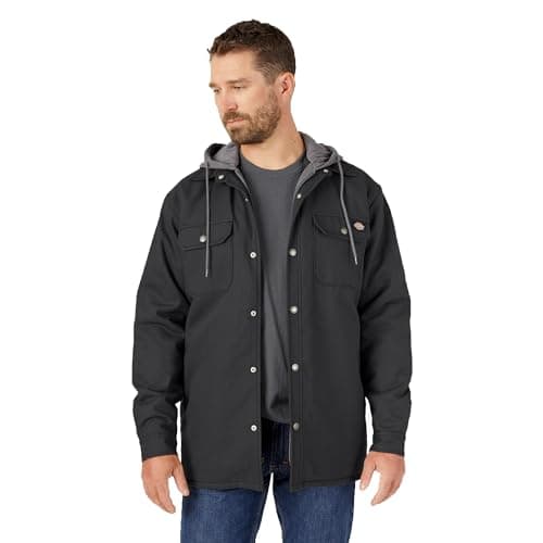 Image of Dickies Fleece Hooded Duck Shirt Jack Relaxed