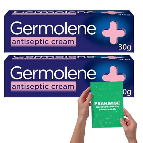Image of Antiseptic Cream with Local Anaesthetic 30g x 2X + Wound Care & Infection Prevention Guide – Soothing Non-Greasy Skin Protection for Cuts, Grazes, Minor Burns & Insect Bites