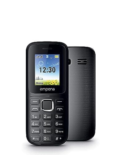 Image of emporiaFN313i, 2G dual-sim mobile phone, Ideal Festival Phone, SIM free and unlocked for all 2G networks, 1.77 inch colour display, Black