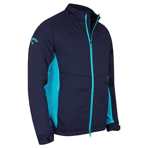Image of Callaway Golf Mens Mixed Media Insulated Jacket - Peacoat - XXL