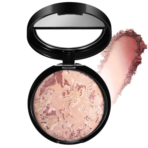 Image of Colour Correcting Powder Foundation, Long-lasting 24H Wear, Shimmer Brick Pressed Bronzer, Medium to Full Coverage, Transfer, Water & Sweat Resistant, New Formula (#04 Medium Beige)