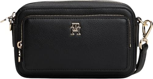 Image of Tommy Hilfiger Women's TH ICON CAMERA BAG AW0AW18120 Crossover, BLACK, One Size