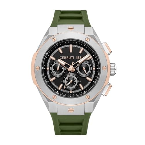 Image of Cerruti 1881 Ruscello Function Watch, green, 50.5