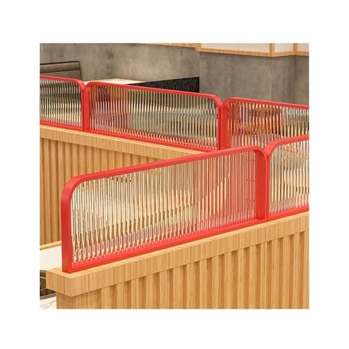 Image of Panel for Desk - Removable Countertop Divider for Office Restaurant & Hotel - 100x30CM Red Partition for Enhanced Privacy & nization