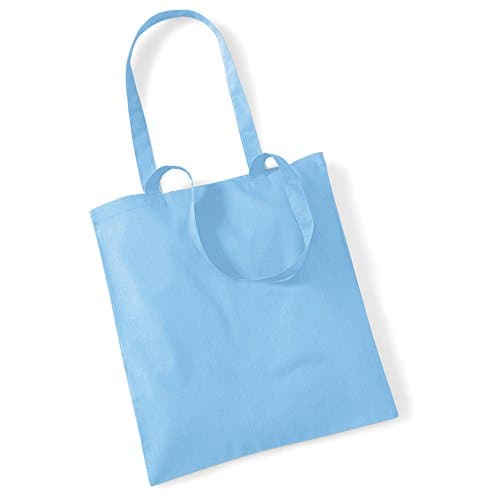 Image of Westford Mill W101 Bag for Life - Long Handles - Sky Blue