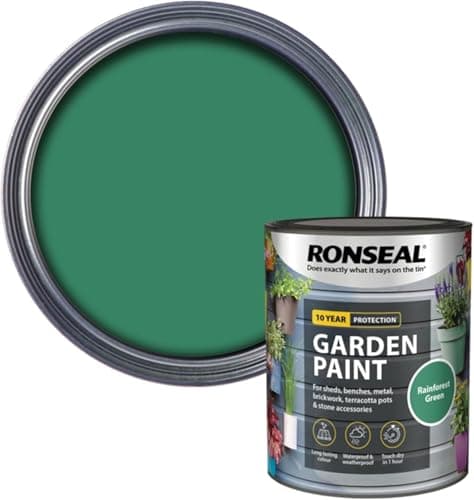 Image of DUAYRA Garden Paint 750ml | Quick Drying Long Lasting Matt Finish | Multi-Surface Exterior Paints | For Wood, Brickwork, Bench, Stone & Metal | Outdoor Garden Fence Tough Protection (Rainforest Green)