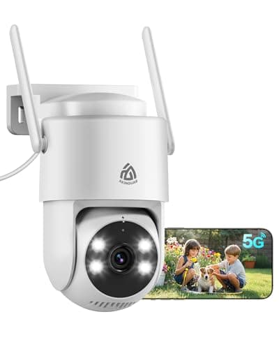 Image of 2K Security Camera Outdoor, CCTV Camera with Auto Tracking & 2.4G/5G Dual Band, 360° Pan Tilt WiFi Camera with 24/7 Recording, PIR Human Detection, Sound and Light Alarm, 2-Way Audio, Waterproof