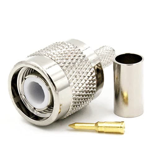 Image of OSERJEP 10PCS TNC Male Plug Crimp RG58 RG142 RG223 LMR195 50-3 Cables RF Connector