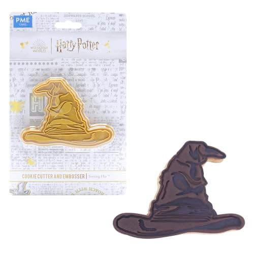 Image of PME Harry Potter Cookie Cutter & Embosser, Sorting Hat, Brown