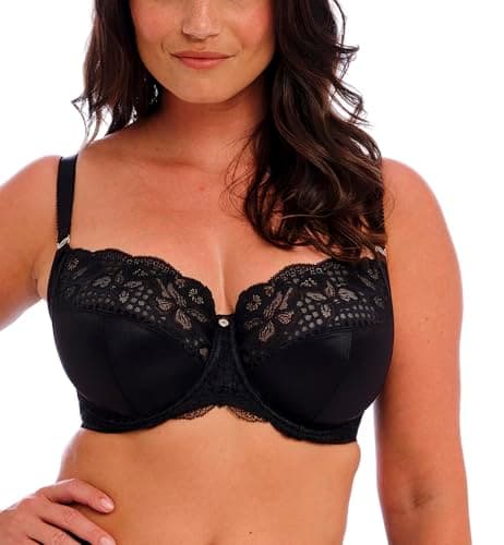 Image of Fantasie Women's Reflect Underwired Bra with Side Support Full Coverage, Black, 32J