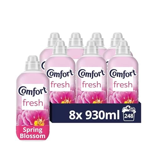Image of Comfort Fresh Spring Blossom Laundry Conditioner Liquid Softener with Motion-Activated Fragrance Technology 100 Days of Freshness 248 washes (8 x 31)