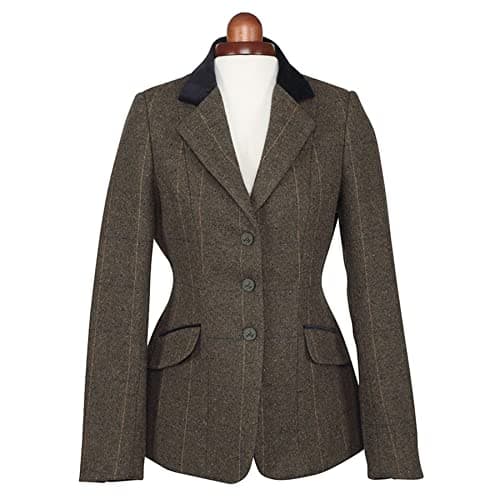 Image of Shires Aubrion Ladies Saratoga Riding Jacket in Green Check 40, Grnchk
