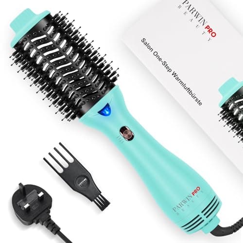 Image of One-Step Hair Dryer Brush, 4-in-1 Hot Air Styler with Ionic & Ceramic Technology, Professional Blow Dry Brush for Drying, Volumizing & Straightening (Mid to Long Hair), Green
