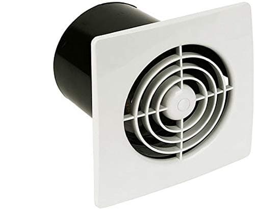 Image of Manrose LP100STW 4" 100mm White Low Profile Timer 1-20min Extractor Bathroom Fan (Chrome T Fixed White FG4)