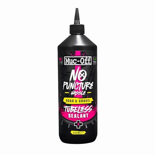 Image of Muc-Off Road and Gravel Tubeless Sealant - Biodegradable Fibre and Latex Formula - Seals Holes up to 7mm - Non-Toxic, Allergen-Free Puncture Protection - 500ml