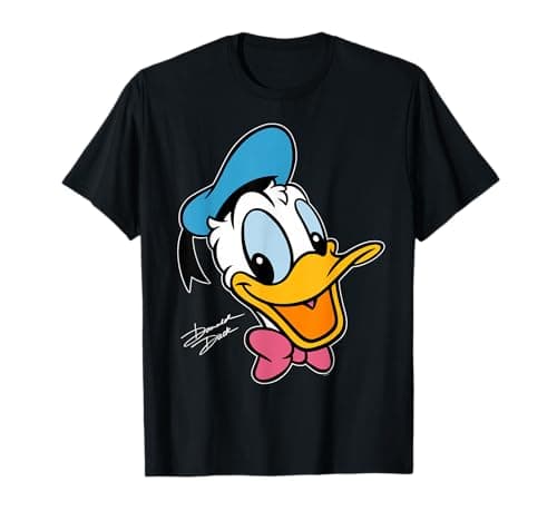 Image of Disney Donald Duck Big Face Retro Character Trip Matching T-Shirt