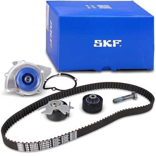 Image of SKF Water Pump And Timing Belt Kit With Gaskets VKMC 03205 Height 171 mm Length 271 mm Width 142 mm - OE Quality