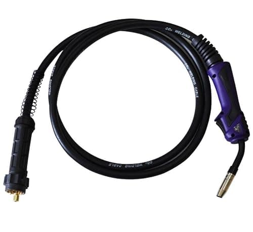 Image of RIVERWELD 15AK MB15 MIG MAG Welding Torch Completed 002.0449 Compatible Parts for Binzel Air-Cooled Euro Connector 180Amp Electric Cable Assembly Wire 16mm² 3Meters
