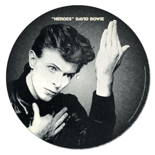 Image of David Bowie Turntable Mat (Heroes Design) Record Slip Mat for Mixing, DJ Scratching and Home Listening - Official Merchandise