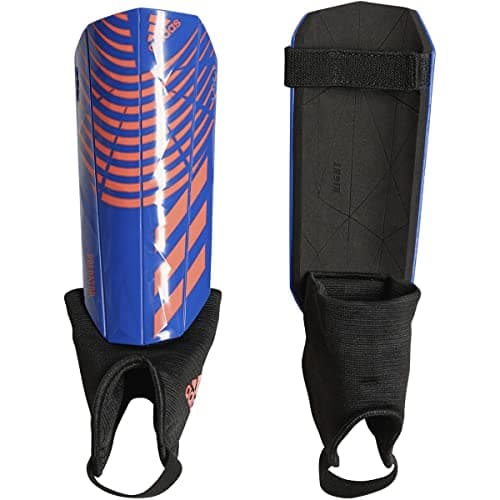 Image of adidas Unisex Shinguard Match Junior Hi-Res Blue/Turbo/White Medium