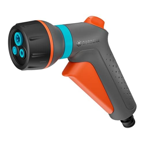 Image of Gardena Classic Compact Multi-Sprayer Sprayers & Nozzles: Multi garden hose sprayer, For cleaning and watering, Three versatile spray patterns, Designed to last (18375-20)