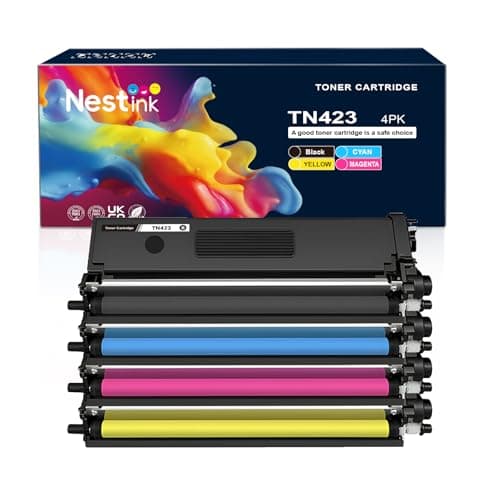 Image of Nestink TN423 TN-423 【large Capacity】 TN423BK TN423C TN423M TN423Y Tonr Cartridegs Compatible with Brother HL-L8260CDW HL-L8360CDW MFC-L8690CDW MFC-L8900CDW DCP-L8410CDW DCP-L8410CDN Printer (4 Pack)