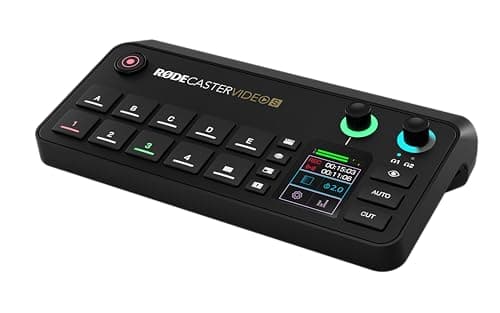 Image of RØDE RØDECaster Video S – Podcast Video Switcher and Audio Interface – Multi-Camera, 4 x Video Inputs (HDMI and USB), 1080p60, Multi-Source Scenes