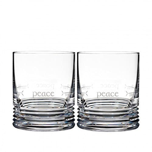 Image of Waterford Ogham Peace Lead Crystal Tumbler (Set of 2)