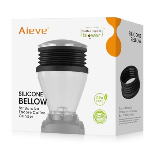 Image of Aieve Silicone Coffee Hopper Bellow Compatible with Baratza Encore Grinder ESP/Virtuosa+ Coffee Grinder,Reduce Coffee Grinds Retention