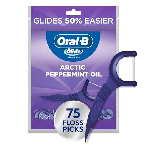 Image of Oral-B, Glide, Floss Picks, Arctic Peppermint Oil, 75 Count
