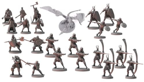 Image of Steamforged Games Dark Souls The Roleplaying Game Bundle: Guardian Dragon, Silver Knight Great Bowmen, Hollow Crossbowmen, The Silver and The Dead, and Unkindled Heroes 1 & 2 (6 Items)