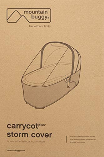 Image of Mountain Buggy Storm Rain Cover fits Carrycot Plus (Duet 2014 Onwards v2 v2.5 v3)