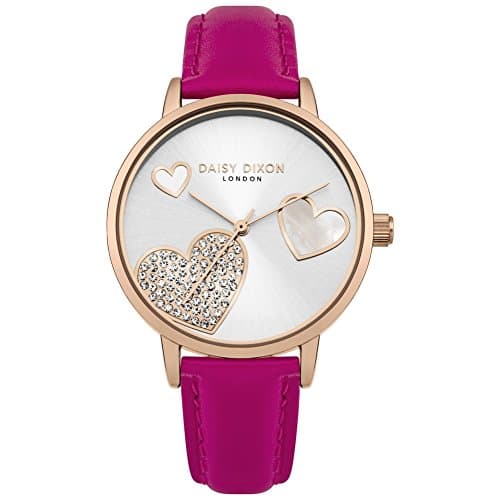 Image of Daisy Dixon Womens Quartz Watch, Analogue Classic Display and Leather Strap DD076PRG