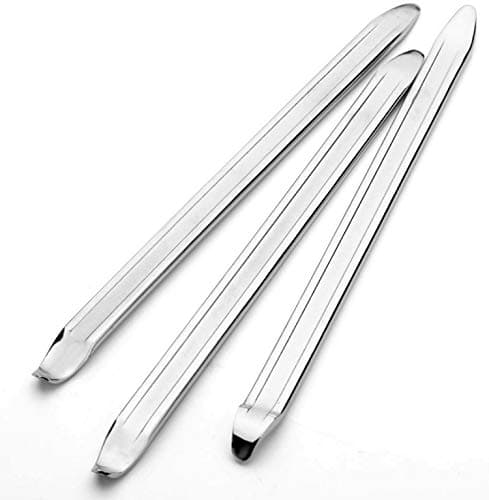 Image of KAHEIGN 3Pcs Tyre Lever, 30cm Manganese Steel Tire Levers Spoon Tire Remover Repair Tools for Bicycle Motorcycle Bike Car Tire Changing Removing (Silver)