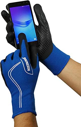 Image of Rostaing Touch Screen Canada Winter Cold Weather Work Gloves, Ocean Blue, 10/X-Large