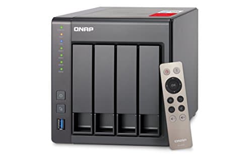 Image of QNAP TS-451+-8G 4 Bay Desktop High-performance NAS Enclosure - 8 GB RAM, Intel Celeron 2.0 GHz Quad Core Processor - Supporting HDMI, Transcoding and Virtualization, Black