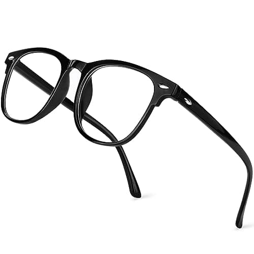 Image of Aomig Blue Light Blocking Glasses - 1Pcs Anti Blue Light Computer Gaming Glasses for Women & Men, Lightweight Reading Glasses with Anti Glare & Eyestrain Protection, Black
