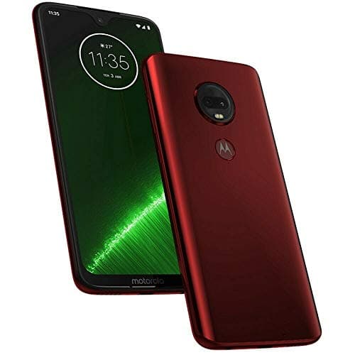 Image of Motorola Moto G7+ Plus (64GB, 4GB RAM) Dual SIM 6.2" 4G LTE (GSM Only) Factory Unlocked Smartphone International Model XT1965-2 (Red)