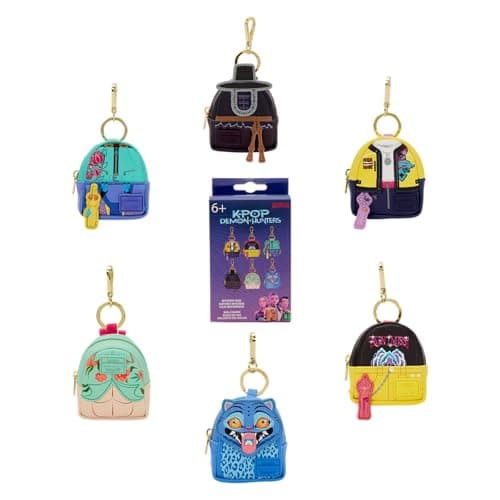 Image of Loungefly Backpack Bag Charm: Netflix - KPOP Demon Hunters - Rumi, Derpy, Saja Boys and more - Mystery Box - 1 of 6 to collect - Styles may vary - Cute Collectables - Gift Idea - Official Merchandise