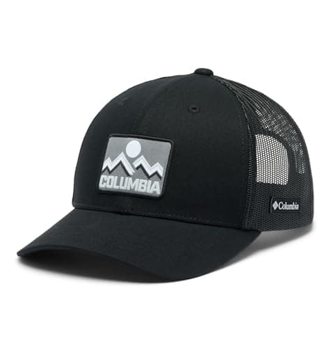 Image of Columbia Youth Snap Back, Snap Back Cap, Black/Columbia Mountains, One Size