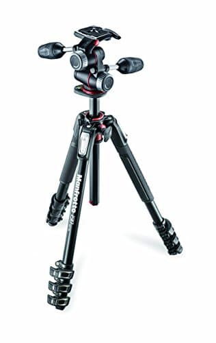 Image of Manfrotto 190XPRO Tripod Kit, 4-Section Aluminium with 3-Way Head, Professional Photography Accessories, Camera Tripod with Pan Tilt Head for Mirrorless and DSLR Cameras