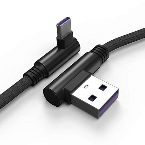 Image of TECHGEAR USB Type C Cable 30cm short 90 Degree Right Angle Sync & Fast Charge Compatible with Samsung S25 S24 S23 S22 S21 A15 A36 A55 5G, Pixel 9 8, OnePlus, Oppo Find X8 X5, Redmi, Moto, Honor etc