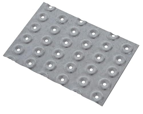 Image of BPC Fixings Galvanised Hand Nail Plate 20-Piece Set, 150 mm Length x 50 mm Width