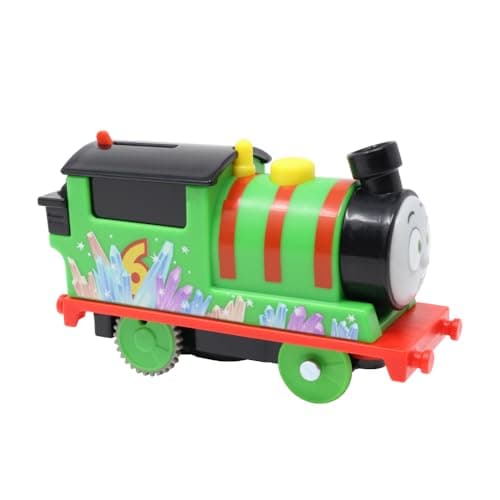 Image of Thomas & Friends Replacement Part for Fisher-Price Crystal Caves & Trains Mega Set HHV21 - Replacement Motorized Green Percy The Train Engine
