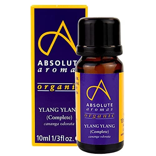 Image of Absolute Aromas Ylang Ylang Essential Oil, 100% Pure, Natural and Certified Organic for Aromatherapy, Diffusers, Hair & Skincare, Neutral, 10 ml