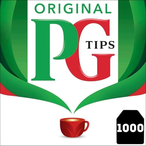 Image of PG Tips Original | Black Tea Bags Bulk | Individually Wrapped Teabags | One Cup | Refreshing & Flavourful | 1000 Plant Based Biodegradable Envelopes