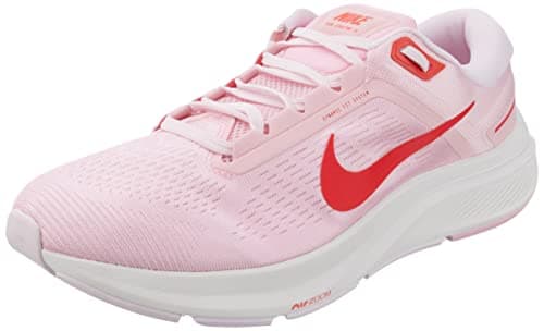 Image of NIKE DA8570-600 Air Zoom Structure 24 Sneaker Female MED Soft Pink/LT Crimson-Summit White UK 5