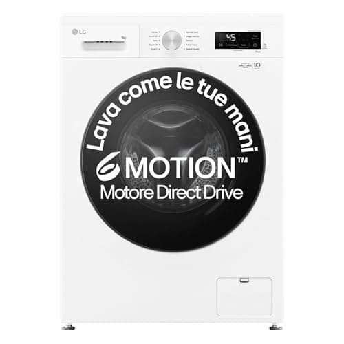 Image of LG F4NX1009NWB Washing Machine 9 kg Front Loader Series X1, Class A, 1400 Rotations, WiFi, 6 Motion Direct Drive, Steam Wash, Allergy Care, Freestanding, Essence White